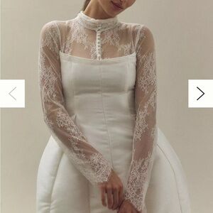 BHLDN Cream Wedding Dress Elegant Timeless Design